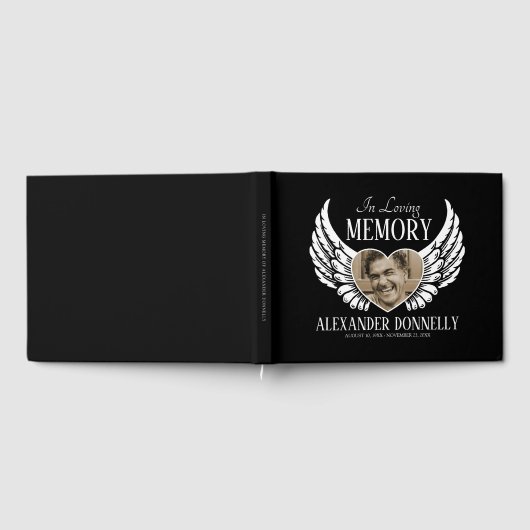 Funeral Memorial | Angel Wings Gastenboek (Volledig)
