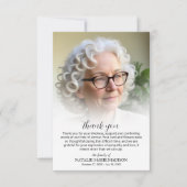 Funeral Memorial Bedankkaart (Voorkant)