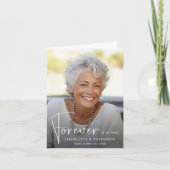 Funeral Memorial Folded Photo Bedankkaart (Voorkant)