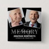 Funeral Memorial Foto Button (Voorkant)