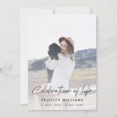 Funeral Memorial | Informele viering van het leven Kaart (Voorkant)