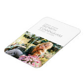 Funeral Memorial Modern minimalist Foto Magneet (Linkerzijde)