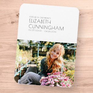 Funeral Memorial Modern minimalist Foto Magneet