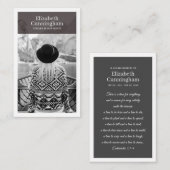 Funeral Memorial Moderne et simple Carte photo (Devant / Derrière)