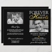 Funeral Memorial Order of Service Photo Programme (Voorkant / Achterkant)