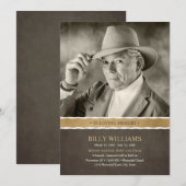 Funeral Memorial Photo Celebration of Life Service Kaart (Voorkant / Achterkant)