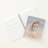 Funeral Memorial Photo Moderne Carnet du livre d'o (Intérieur)