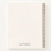 Funeral Memorial Photo Moderne Carnet du livre d'o (Dos)