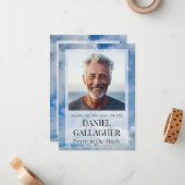 Funeral Memorial Photo Se souvenir de moi carte de (Devant/Arrière en situation)