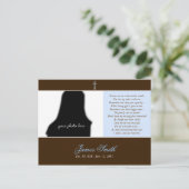 Funeral Memorial Prayer Kaart Fotosjabloon :: 2A (Staand voorkant)