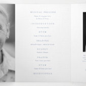 Funeral Obituary Order of Service hummingbird Drieluik Programma (Binnenkant midden)