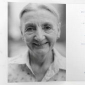 Funeral Obituary Order of Service hummingbird Drieluik Programma (Binnenzijde eerst)