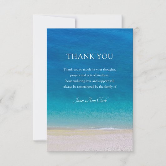 Funeral Ocean - Carte de note Merci (Devant)