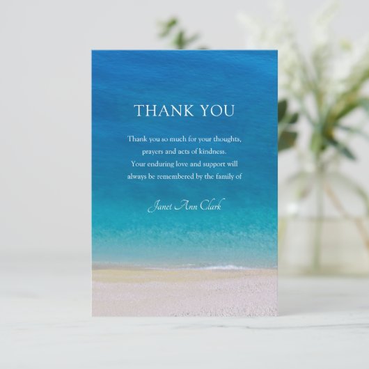 Funeral Ocean - Carte de note Merci (Debout devant)