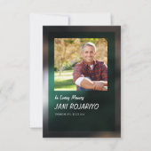 Funeral Order of Service Card Template Kaart (Voorkant)