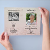 Funeral Order of Service Celebration of Life Flyer (Hand)