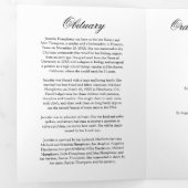 Funeral Order of Service Eulogy Photo Collage Drieluik Uitnodiging (Binnenzijde eerst)