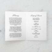 Funeral Order of Service | Groen Memorial-programm Programma (Binnen)