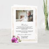 Funeral Order of Service | Paardenbloemen Programma (Achterkant)