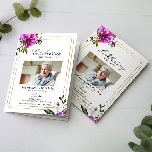 Funeral Order of Service | Paardenbloemen Programma