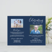 Funeral Order of Service | Photo Memorial Programm (Staand voorkant)