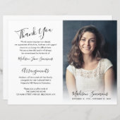 Funeral Order of Service Photo Memorial Programme (Voorkant / Achterkant)