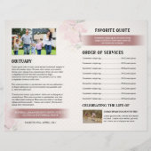 Funeral Order of Service Program Flyer (Achterkant)