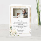 Funeral Order of Service | Programma Floral Memori (Achterkant)