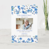 Funeral Order of Service | Programma Floral Memori (Voorkant)