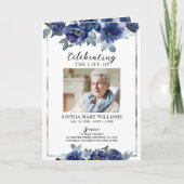 Funeral Order of Service | Programma Floral Memori (Voorkant)