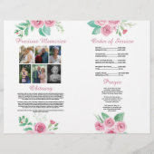 Funeral Order of Service Rozen Celebration of Life Flyer (Achterkant)