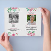 Funeral Order of Service Rozen Celebration of Life Flyer (Hand)
