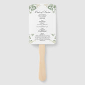 Funeral Order of Service | Ventilatoren van Floral Handwaaier (Achterkant)