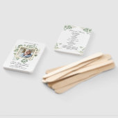 Funeral Order of Service | Ventilatoren van Floral Handwaaier (Niet-gemonteerd)