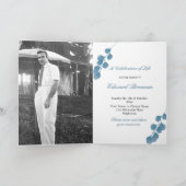 Funeral Photo Blue Eucalyptus Celebration of Life (Binnen)