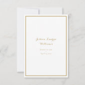 Funeral Photo Elegant Script Bedankkaart (Achterkant)