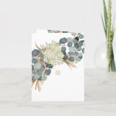 Funeral Photo Floral Elegant Eucalyptus Foliage (Achterkant)