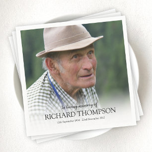 Funeral Photo   Gepersonaliseerd gedenkteken Servet