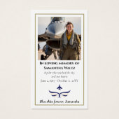 Funeral Photo Prayer for Pilot Modern Aviation (Devant)