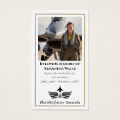 Funeral Photo Prayer for Pilot Modern Aviation (Devant)