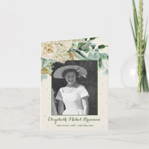 Funeral Photo Roos Floral Elegant Green Foliage