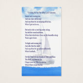 Funeral Photo Sympathy Memorial Prayer Kaart (Achterkant)