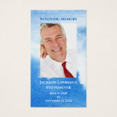 Funeral Photo Sympathy Memorial Prayer Kaart (Voorkant)