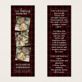 Funeral Prayer Bladwijzer Memorial 3 Mini Visitekaartjes (Voorkant /achterkant)