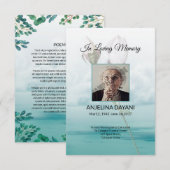 Funeral Prayer Card Kaart (Voorkant / Achterkant)