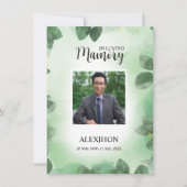 Funeral Prayer Card Sjabloon (Voorkant)