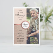 Funeral Prayer Card Sjabloon (Staand voorkant)