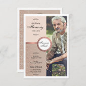 Funeral Prayer Card Sjabloon (Voorkant / Achterkant)