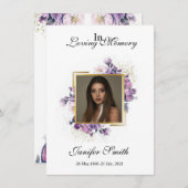 Funeral Prayer Card Template (Voorkant / Achterkant)