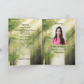 Funeral Program Custom Woodland Forest Programma (Binnen)